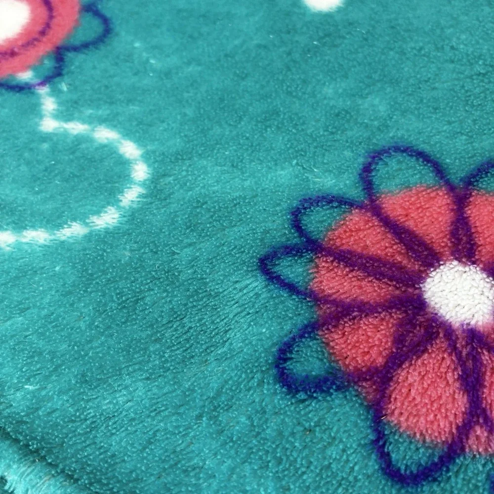 Disney Doc McStuffins Green Fleece Throw Blanket Lambie Satin Trim 40
